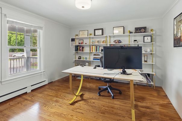 Home Office, Interior, Wood Texture Flooring