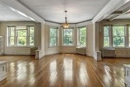 Empty room, Interior, Pendant Lights, Wood Texture Flooring