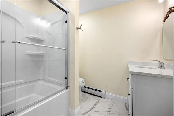 Bathroom, Glass Shower, Interior, Marble