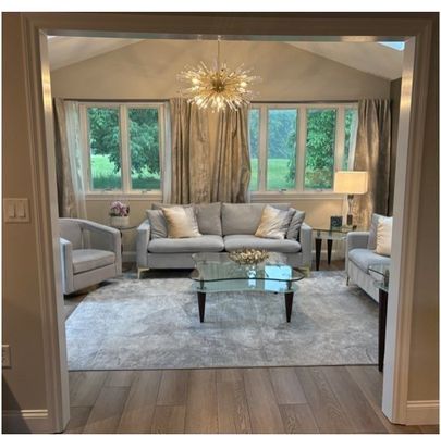 Interior, Living room, Pendant Lights, Wood Texture Flooring