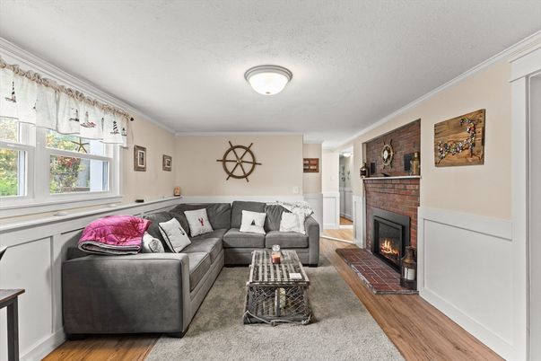 Fireplace, Interior, Living room, Wood Texture Flooring