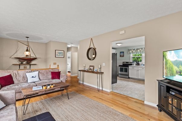 Interior, Kitchen, Living room, Wood Texture Flooring