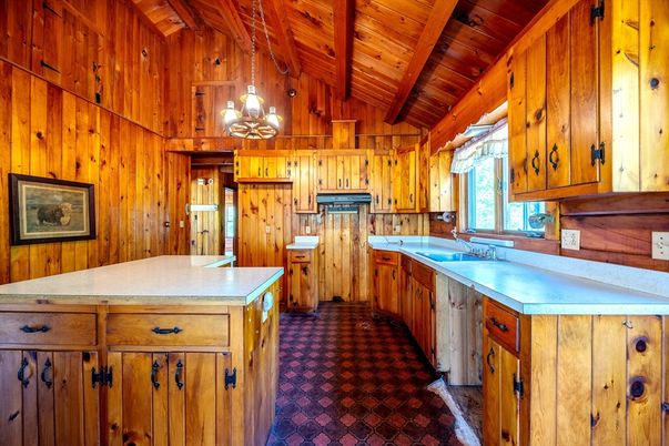 Chandelier, Interior, Kitchen, Pendant Lights, Wooden Beams, Wooden Ceilings, Wooden Walls