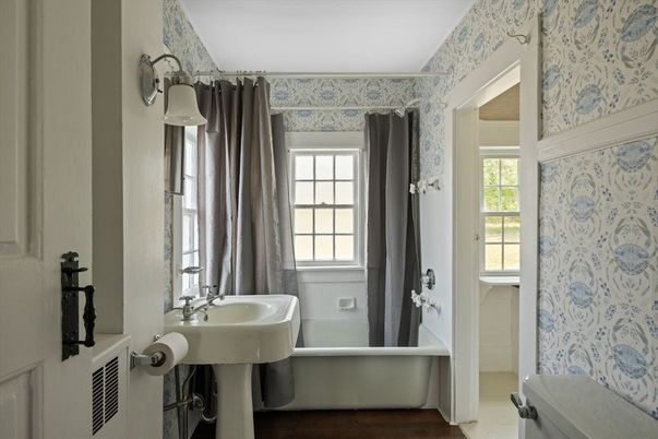 Bathroom, Interior, Wood Texture Flooring