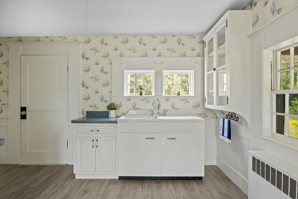 Bathroom, Interior, Wood Texture Flooring