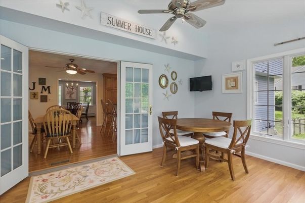 Dining room, Interior, Wood Texture Flooring