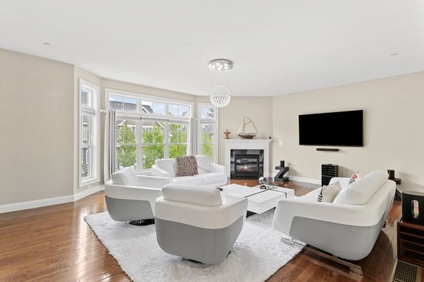 Chandelier, Fireplace, Interior, Living room, Wood Texture Flooring