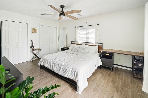 Bedroom, Interior, Wood Texture Flooring