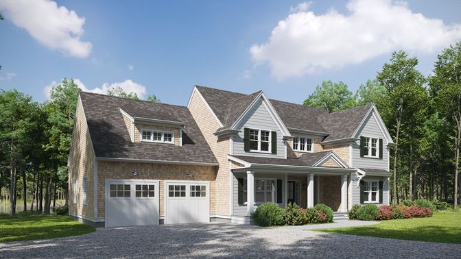 Attached, Exterior, Facade, Farmhouse