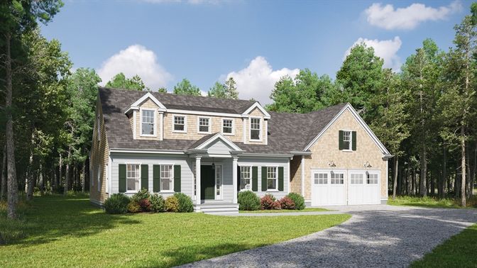 Attached, Exterior, Facade, Farmhouse