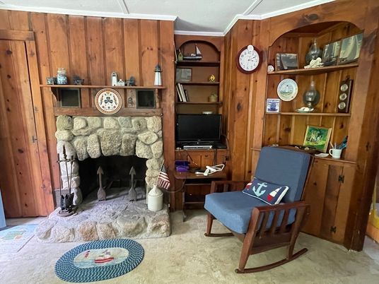 Fireplace, Interior, Wooden Walls
