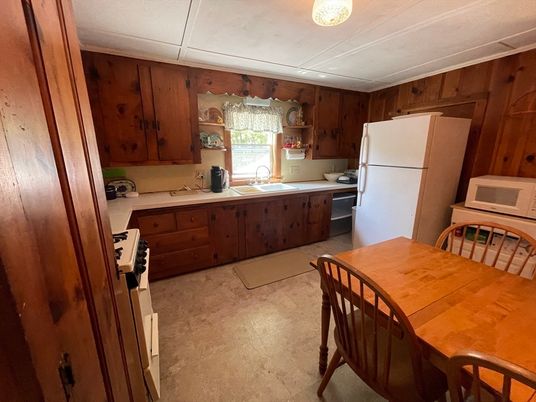 Dining room, Interior, Kitchen, Wooden Walls