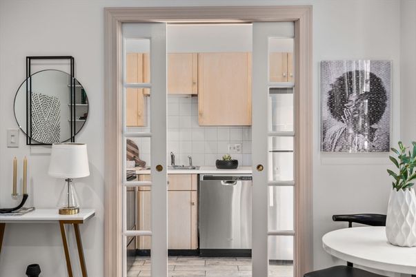Interior, Kitchen, Wood Texture Flooring