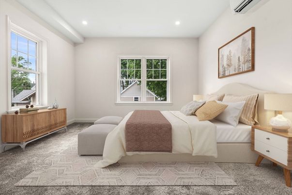 Bedroom, Interior, Recessed Lighting