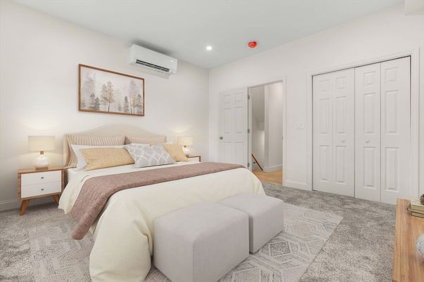 Bedroom, Interior, Recessed Lighting