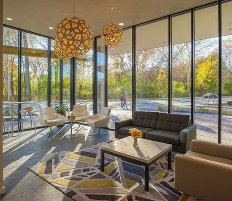 Interior, Living room, Pendant Lights, Recessed Lighting, Sun Room