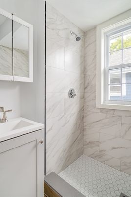 Bathroom, Interior, Marble Walls