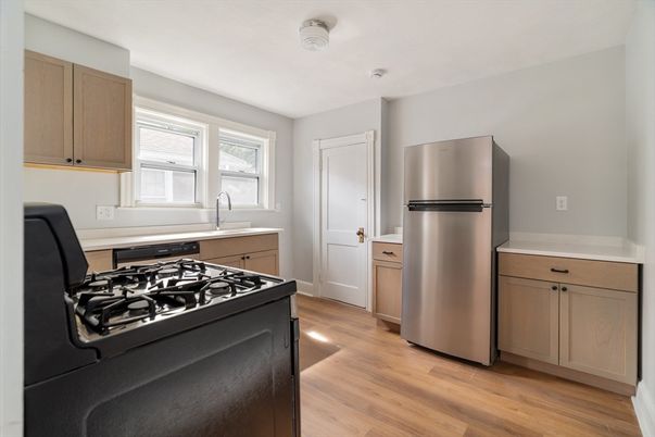 Interior, Kitchen, Wood Texture Flooring