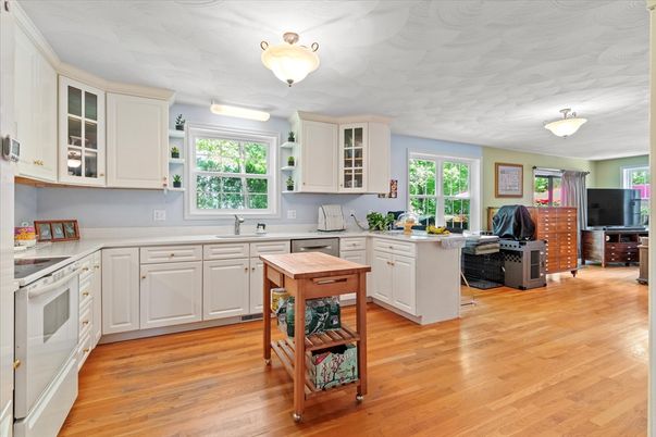 Interior, Kitchen, Wood Texture Flooring