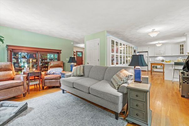 Interior, Kitchen, Living room, Stainless Steel Appliances, Wood Texture Flooring