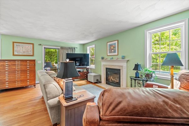 Fireplace, Interior, Wood Texture Flooring