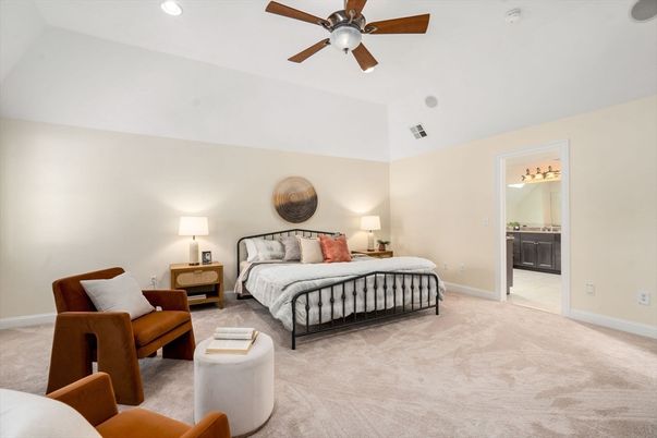 Bedroom, Interior, Recessed Lighting