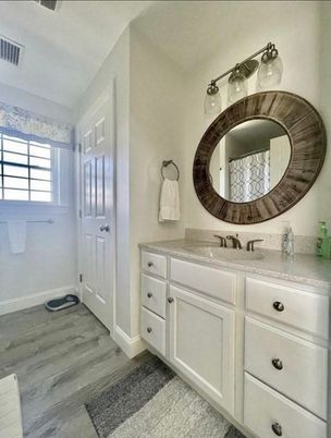Bathroom, Interior, Wood Texture Flooring