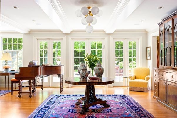 Interior, Pendant Lights, Piano, Recessed Lighting, Wood Texture Flooring
