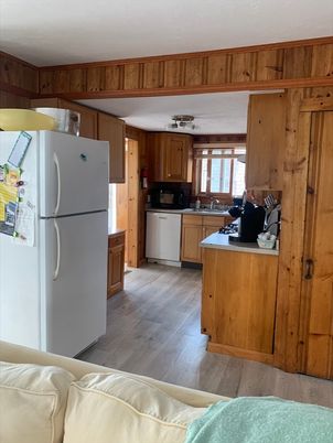 Interior, Kitchen, Wood Texture Flooring