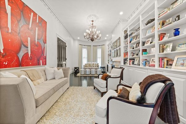 Chandelier, Interior, Living room, Recessed Lighting, Wood Texture Flooring