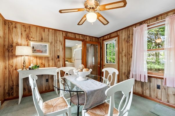 Dining room, Fireplace, Interior, Wooden Walls