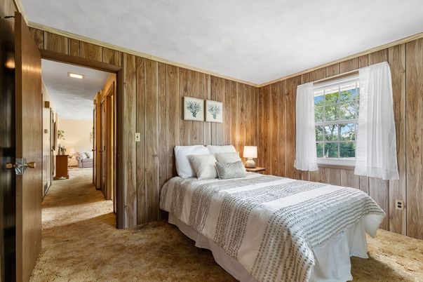Bedroom, Interior, Wooden Walls