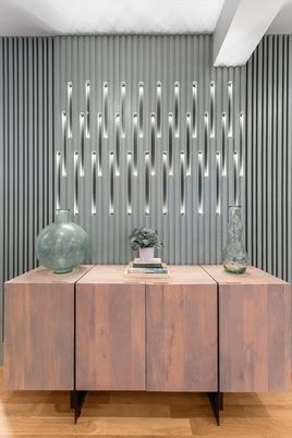 Interior, Pendant Lights, Wood Texture Flooring