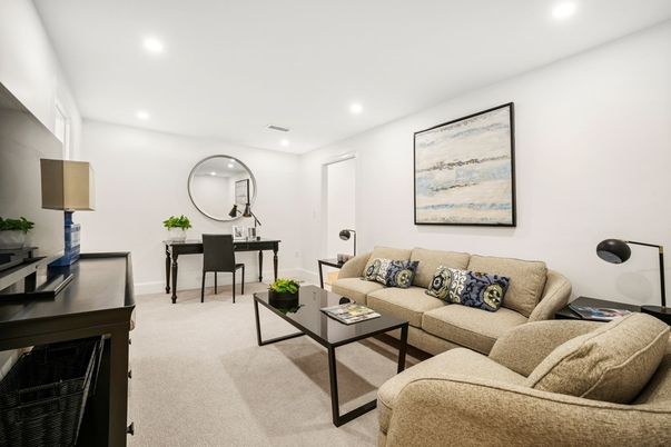 Interior, Living room, Recessed Lighting