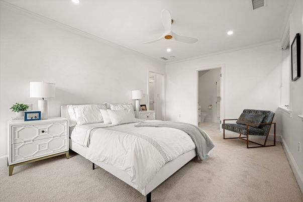 Bedroom, Interior, Recessed Lighting