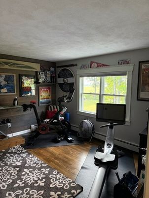 Fitness Equipment, Interior, Wood Texture Flooring