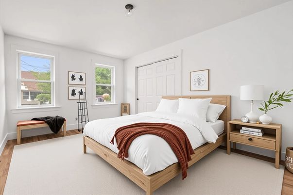 Bedroom, Interior, Wood Texture Flooring