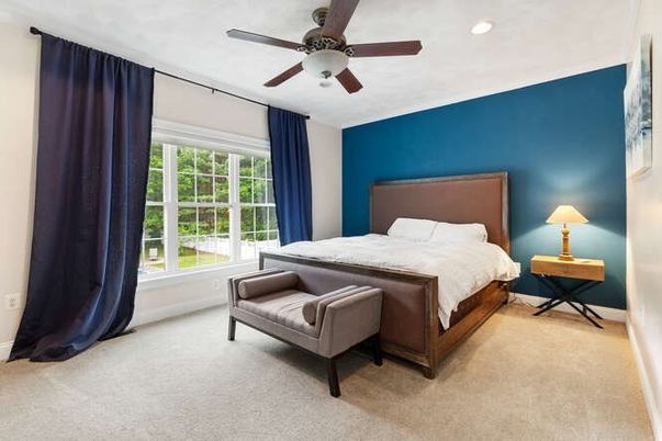 Bedroom, Interior, Recessed Lighting