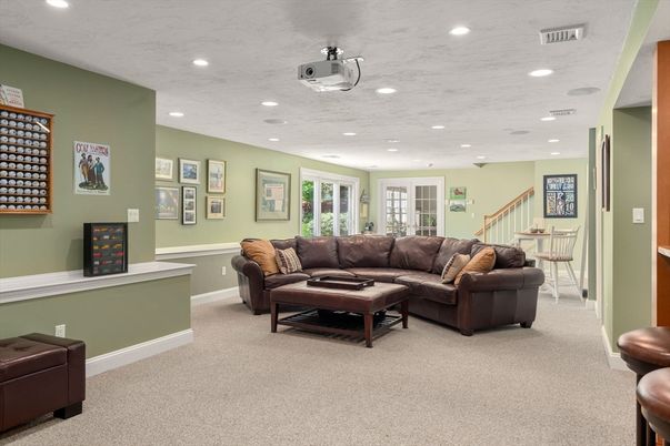 Interior, Living room, Recessed Lighting
