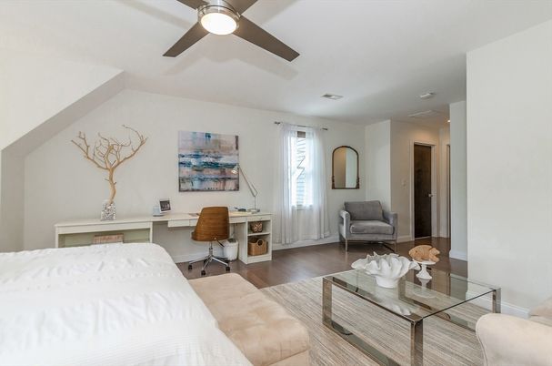 Bedroom, Home Office, Interior, Wood Texture Flooring