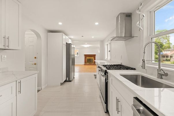Interior, Kitchen, Recessed Lighting, Stainless Steel Appliances
