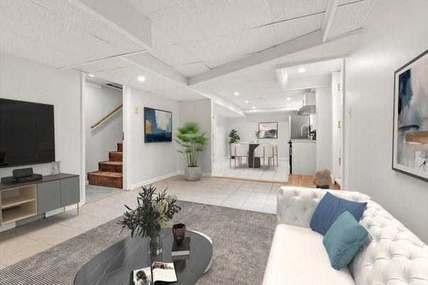 Interior, Living room, Recessed Lighting