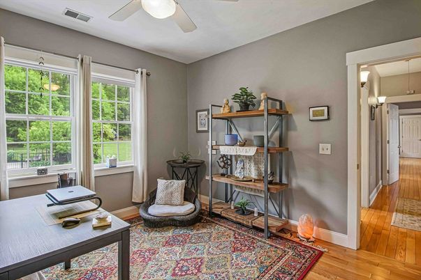 Home Office, Interior, Wood Texture Flooring