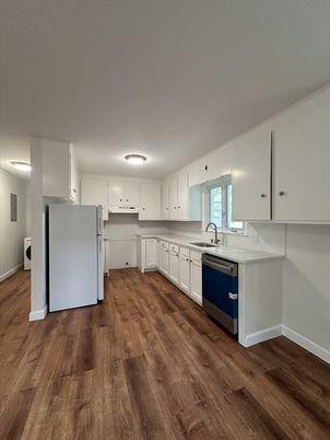 Interior, Kitchen, Wood Texture Flooring