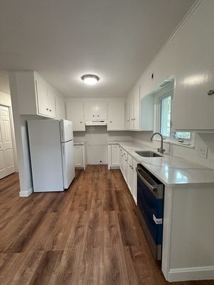 Interior, Kitchen, Wood Texture Flooring