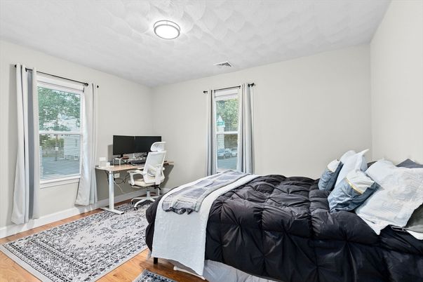 Bedroom, Home Office, Interior, Wood Texture Flooring