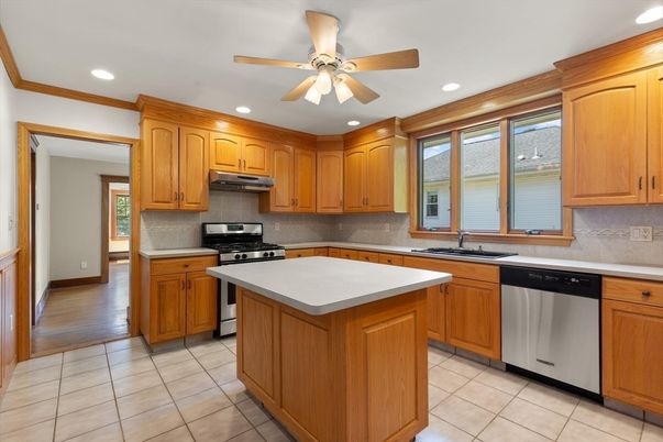 Interior, Kitchen, Recessed Lighting, Stainless Steel Appliances