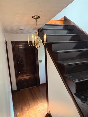 Chandelier, Interior, Wood Texture Flooring