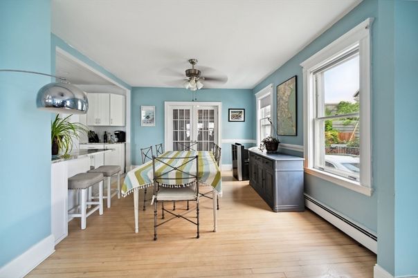 Dining room, Interior, Wood Texture Flooring