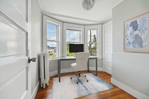 Home Office, Interior, Wood Texture Flooring